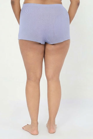 Pregnancy Panty – Over-the-Belly (Rib Textured) - M Blue