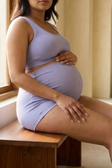 Pregnancy Panty – Over-the-Belly (Rib Textured) - Mist