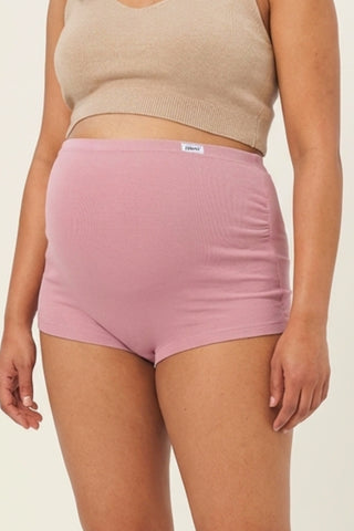 Pregnancy Panty – Over-the-Belly (Rib Textured) - Baby Pink