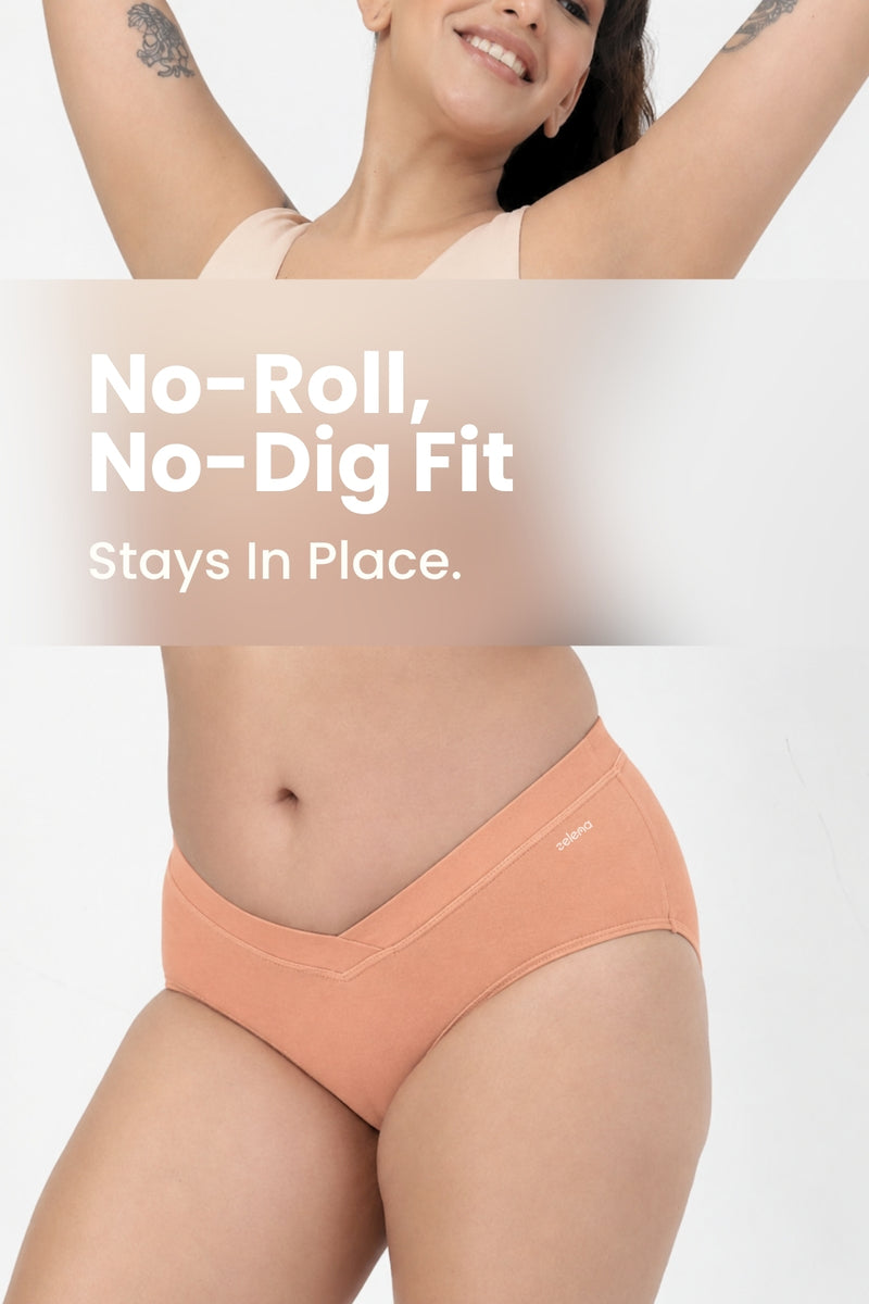 Modal C-Section Panty - Coral