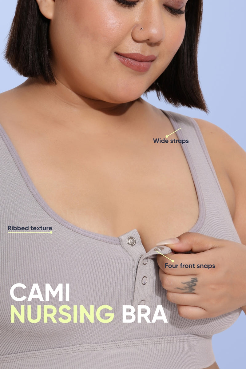 Cool Girl Nursing Bra - Grey