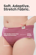 Sera Fine Rib Mid Rise Hipster - Blush