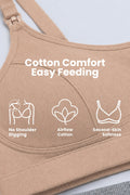 Riva Fine-Rib Cotton Feeding Bra - Skin