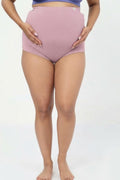 Pregnancy Panty – Over-the-Belly (Rib Textured) - Baby Pink