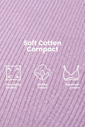 Natural Shape Fine Rib Bra - Lavender