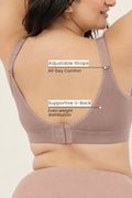 Lira Ribbed Cotton Nursing Padded Bra - Dark Skin