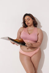 Sculpt & Lift Powermesh Bra - Paper Peach
