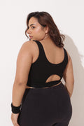 Sculpt & Lift Cotton Sports Bra - Black