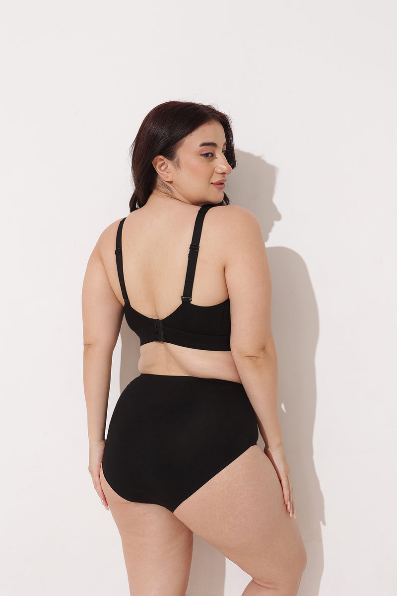 Sculpt & Lift Powermesh Bra - Black
