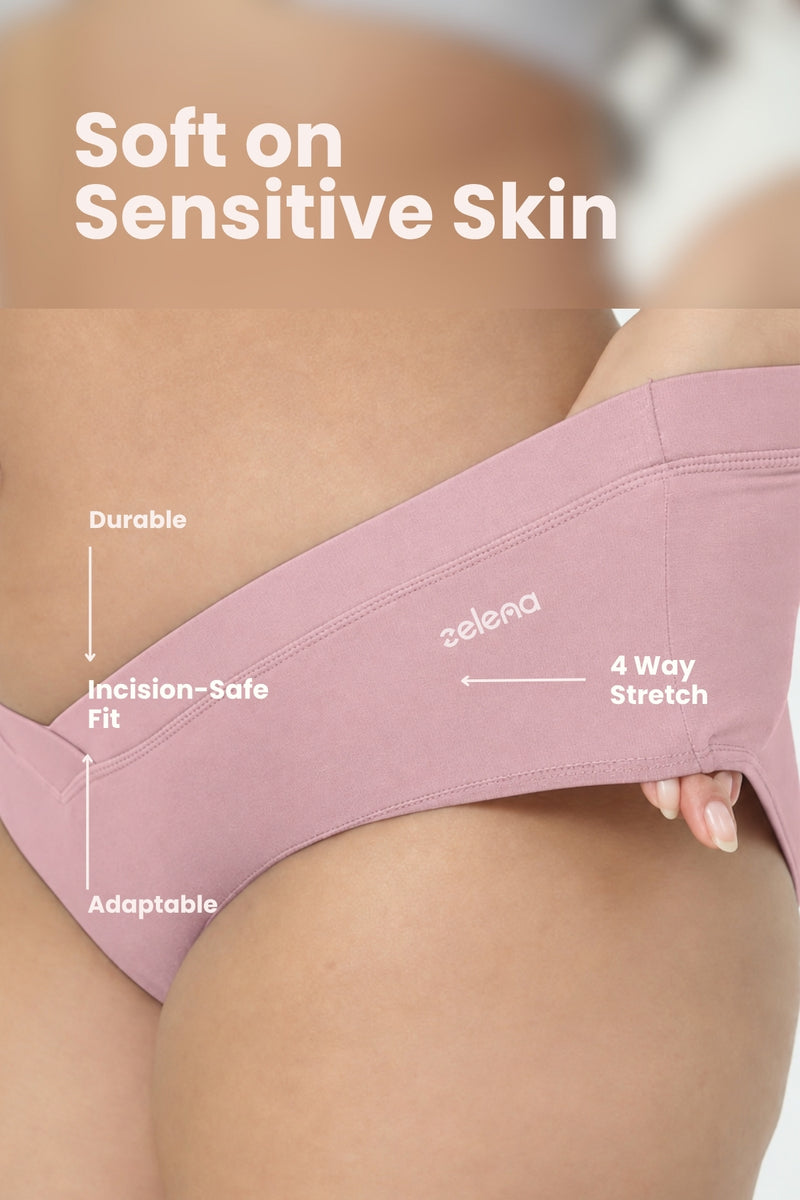 Modal C-Section Panty - Light Pink