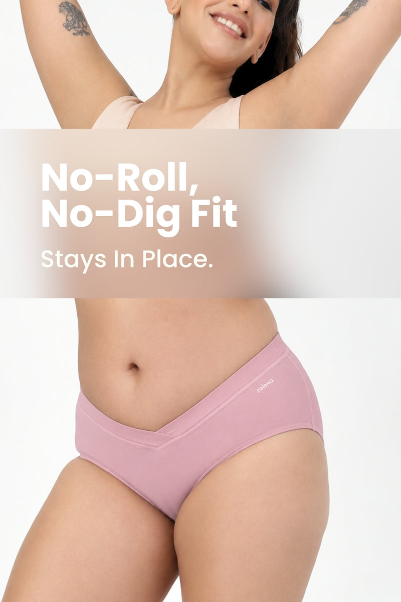 Modal C-Section Panty - Light Pink