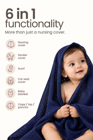 Nautical Twilight Honeycomb Feeding & Nursing Cover