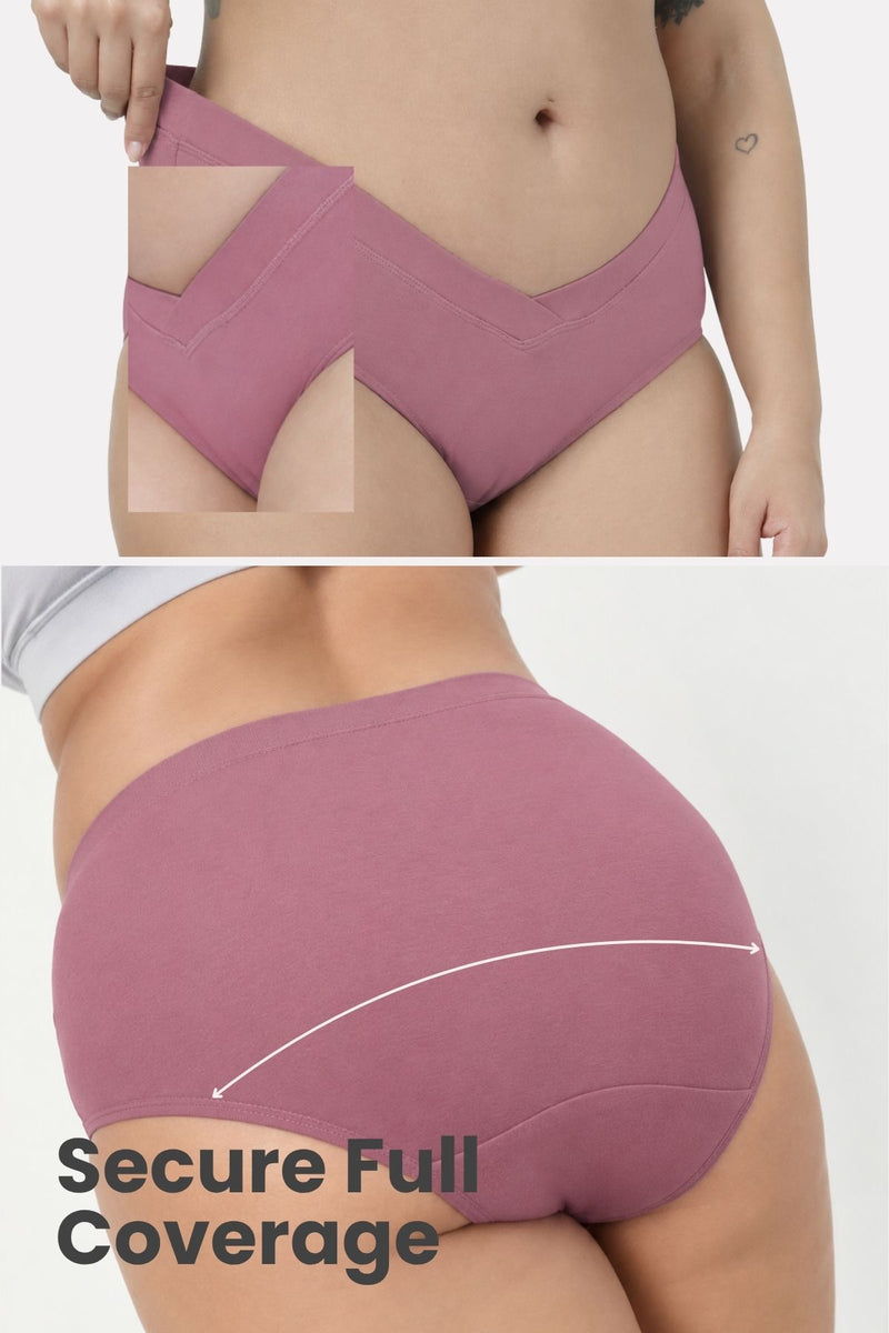 Modal C-Section Panty - Merlot