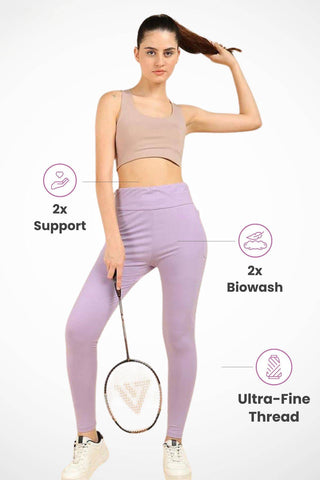 High Waist Lavender Mom Legging