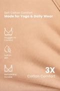 EasyMove non-padded Cotton Yoga Bra - Nude Almond