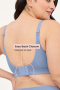 Riva Fine-Rib Cotton Feeding Bra - Mist