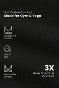 Sculpt & Lift Cotton Sports Bra - Black