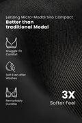 247 (Upgraded) Black Modal Padded Maternity Feeding Bra