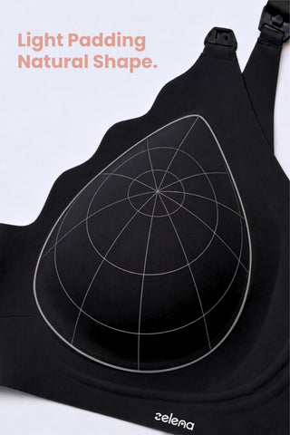 Sculpt & Lift Scallop Nursing Bra - Onyx