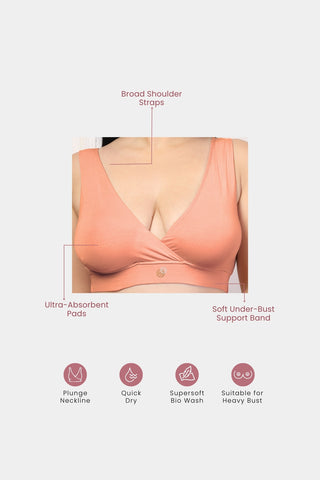 247 Paper Peach Padded Maternity Feeding Bra