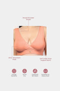 247 (Upgraded) Coral Modal Padded Maternity Feeding Bra