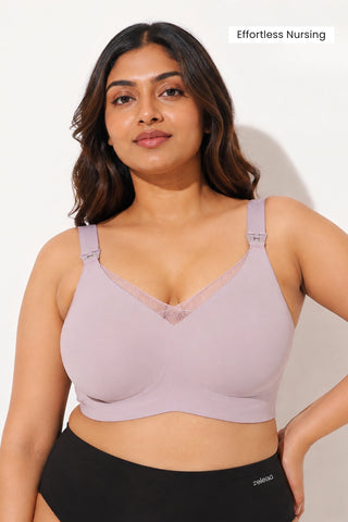Sculpt & Lift Powermesh Nursing Bra - Lavender