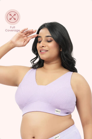 Sera Broad-Rib Bra - Lavender