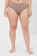 Sera Fine Rib Mid Rise Hipster - Skin