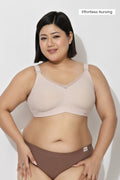 Sculpt & Lift Powermesh Nursing Bra - Blush