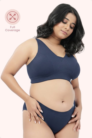 Sera Broad-Rib Bra - Airforce