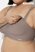Sculpt & Lift Powermesh Nursing Bra - Chrome