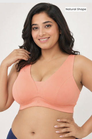 Natural Shape Modal Bra - Coral