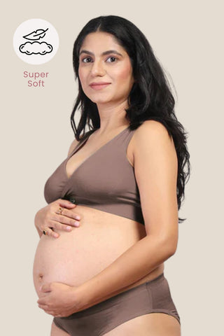 247 (Upgraded) Royal Blue Modal Padded Maternity Feeding Bra