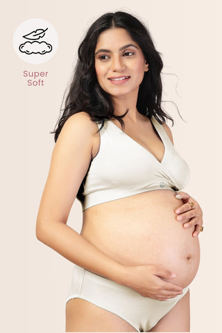 Off White Padded Bra; subtle color is ideal for discreet layering under light tops.