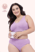 Sera Fine-Rib Bra - Lavender