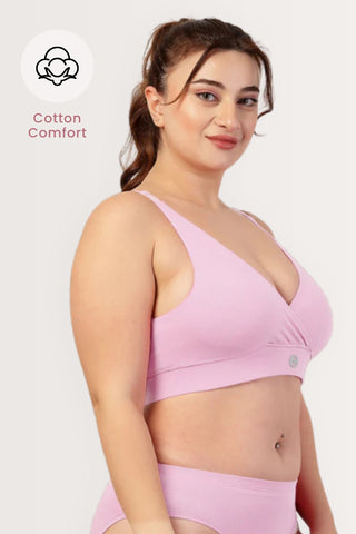 247 Extra Support Cotton Feeding Bra with Adjuster - Onion