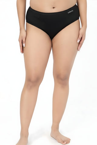 Modal Bonded Mid Rise Hipster - Black