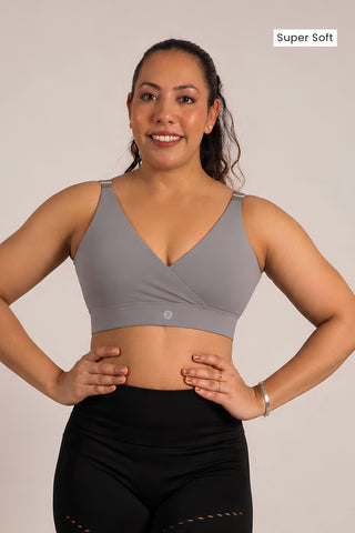 247 Extra Support Cotton Feeding Bra with Adjuster - Melange Anthrea