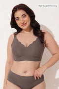 Sculpt & Lift Scallop Nursing Bra - Chrome