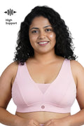 Fixed Padded Modal Maternity Bra with Support - Light Pink