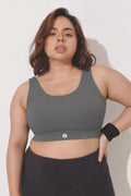 Sculpt & Lift Cotton Sports Bra - Grey