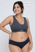 Natural Shape Modal Bra - Steel Grey