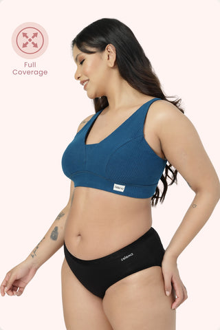 Sera Broad-Rib Bra - Airforce