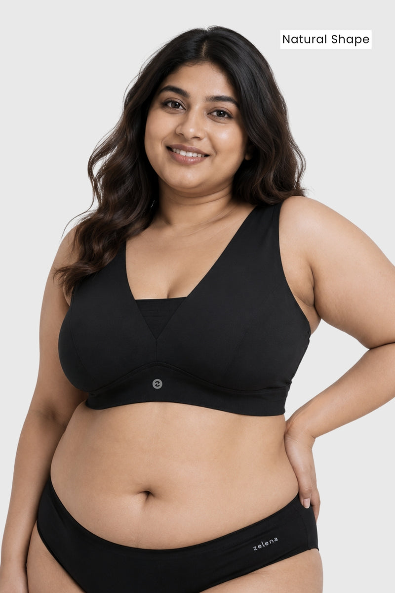 Natural Shape Modal Bra - Black