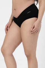 Modal C-Section Panty - Black