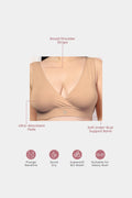 247 (Upgraded) Dark Skin Modal Padded Maternity Feeding Bra