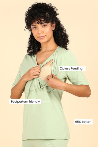 247 Zactive™ Pista Zipless Maternity Top & Legging Set