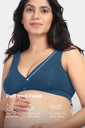 247 (Upgraded) Teal Modal Padded Maternity Feeding Bra