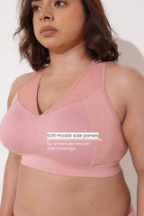 Sculpt & Lift Powermesh Bra - Paper Peach