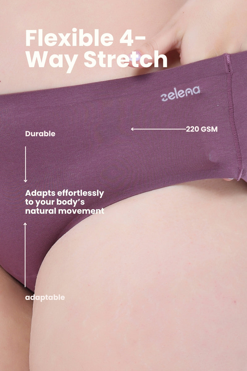 The Invisible Panty (Cotton | Mid Rise | Mauve)